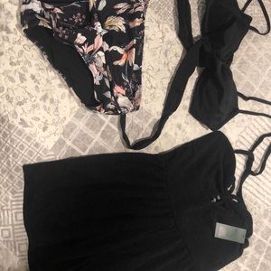 Vacation- Beach- cruise Bathing suit and Terry romper